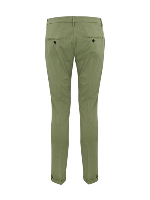 Pantalone Gaubert in cotone stretch verde DONDUP | UP235 GSE046U IZ1606